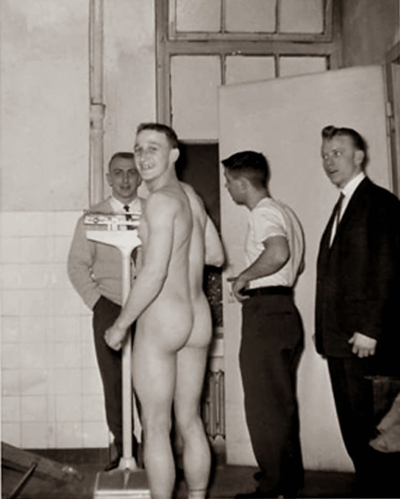 Medical examination in the military enlistment office of girls