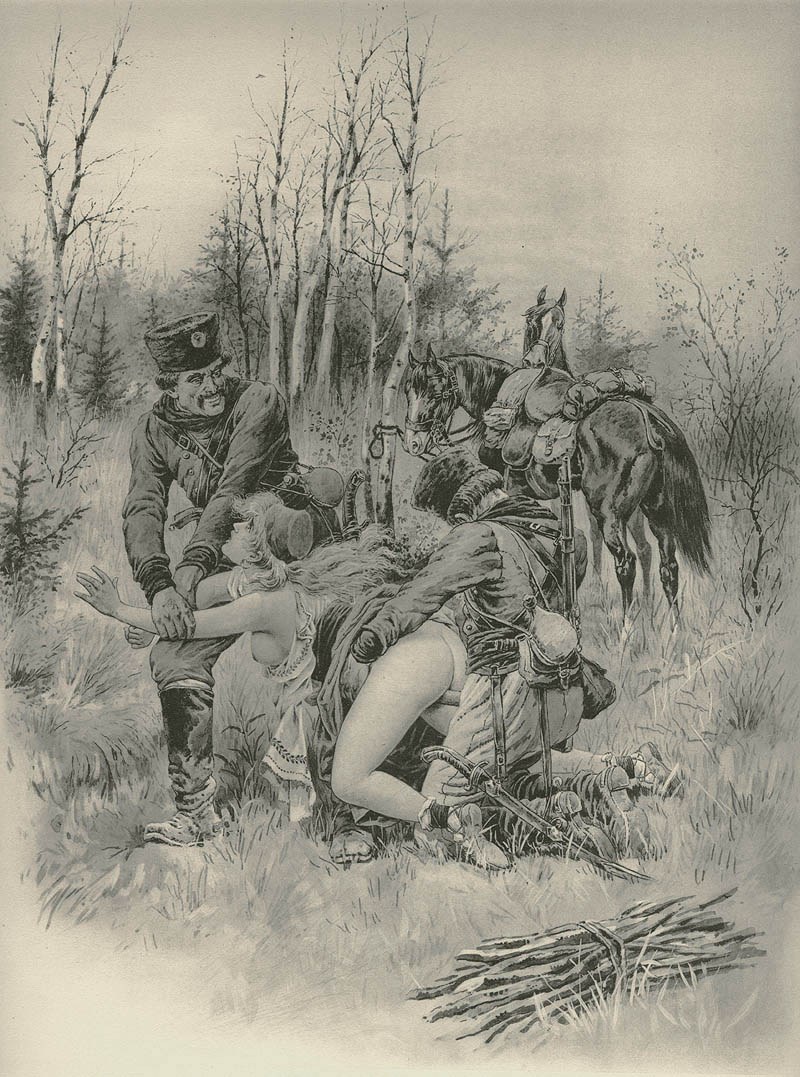 Naked woman in flowers