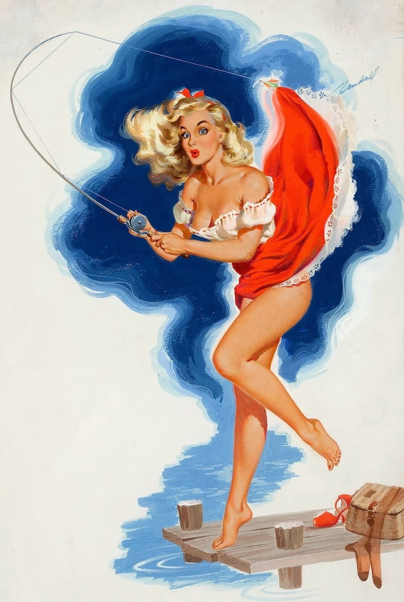 The exhibitionist scared the fisherman