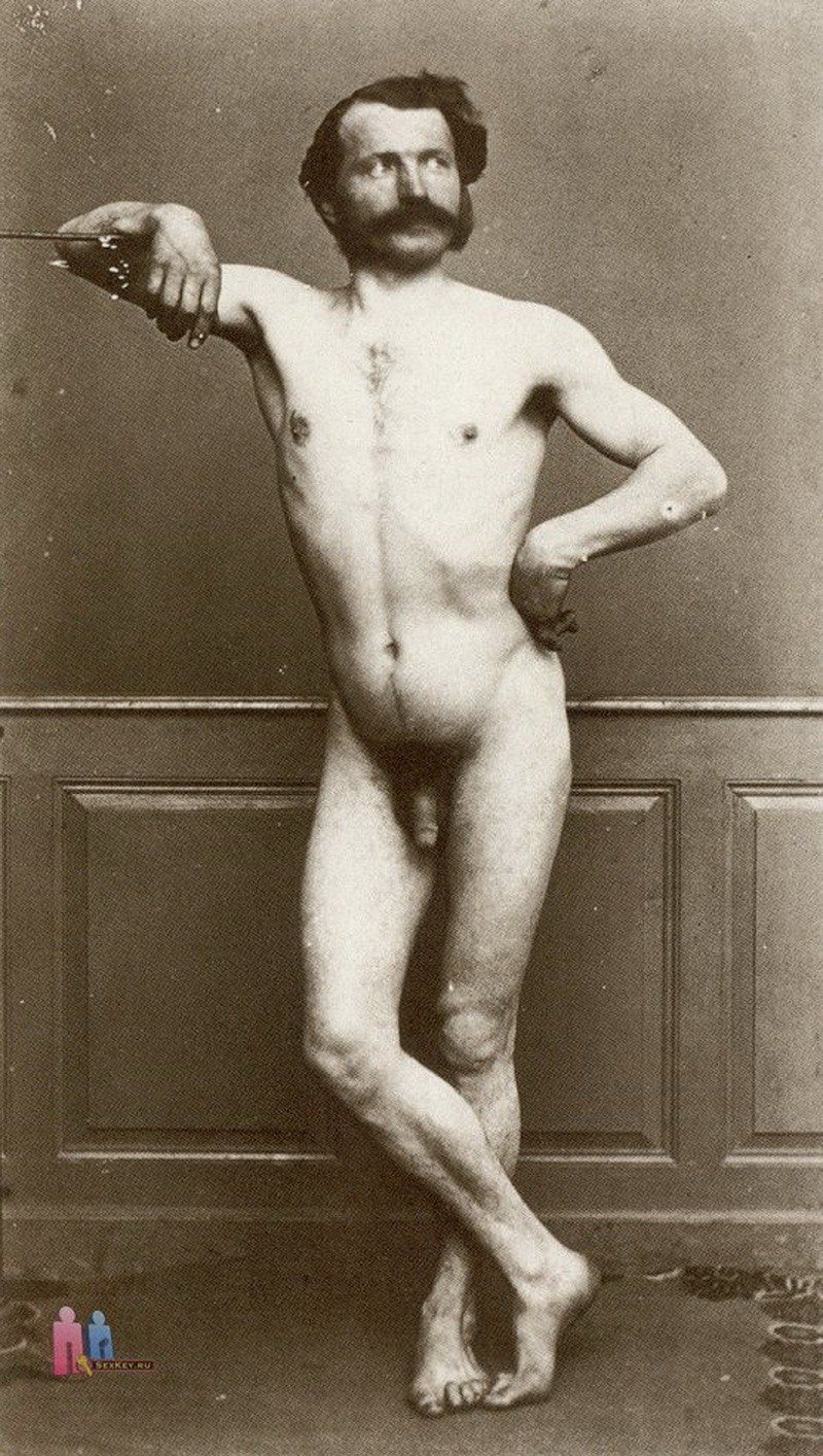 Naked guys young men retro