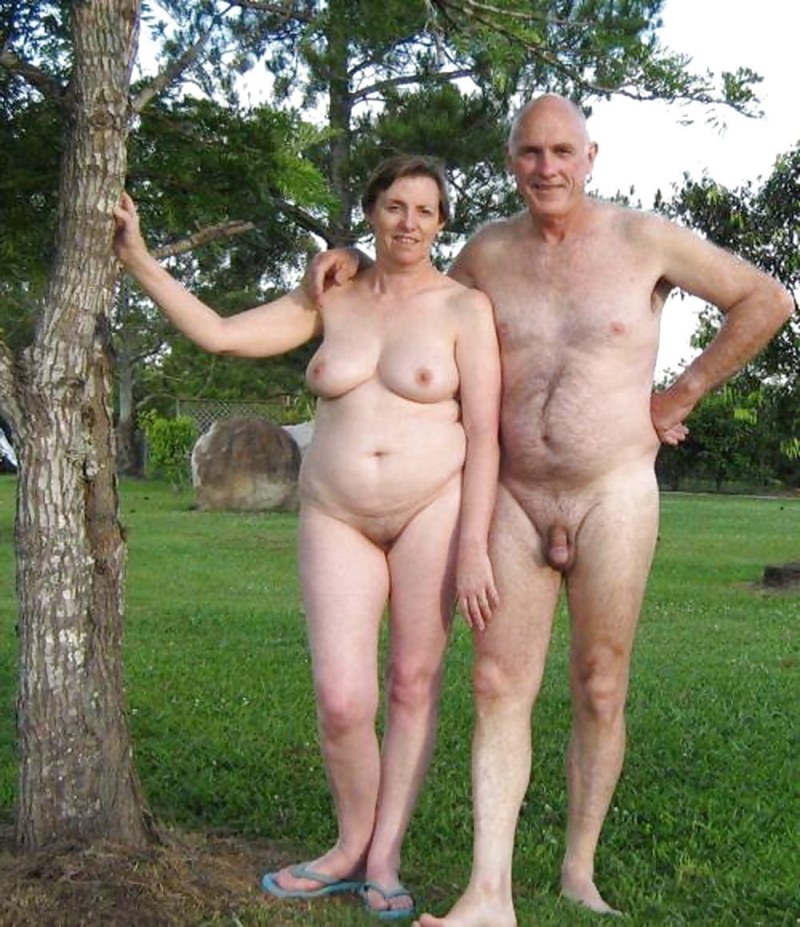 Mature nudists with men