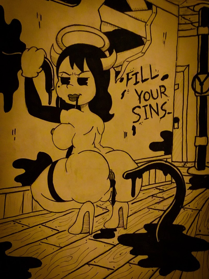 Bendy Naked Angel Alice