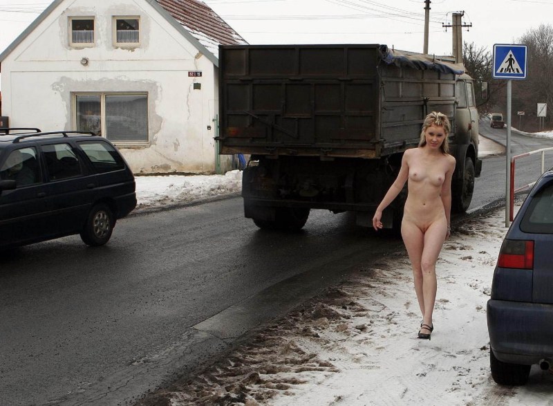 Naked sluts on the road