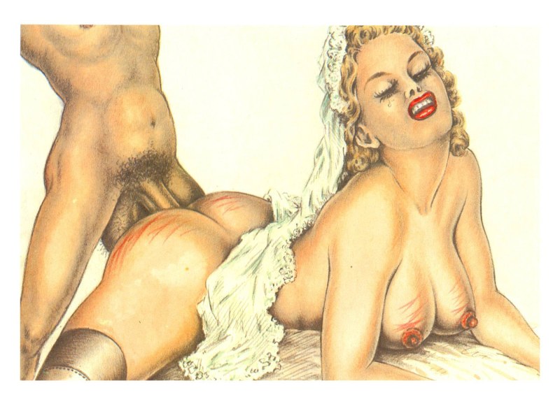 Erotic and pornographic drawings