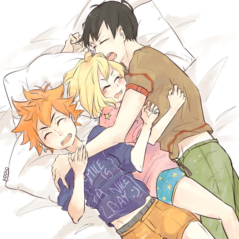 Yachi Hitok and Kageyama