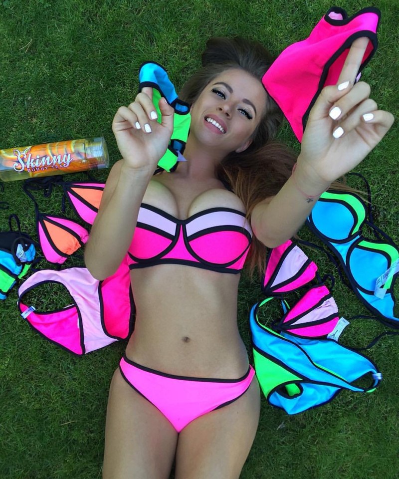 Ekaterina Kabak in underwear