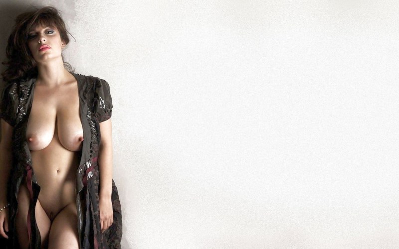 Naked girls dark background