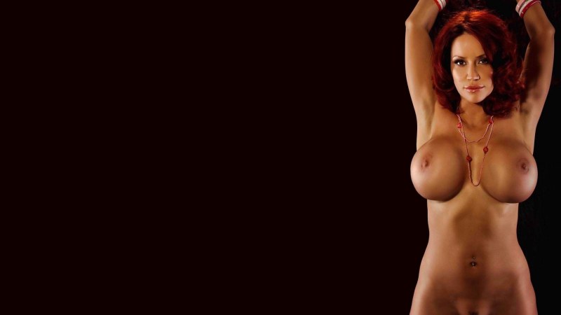 Naked chicks on a black background