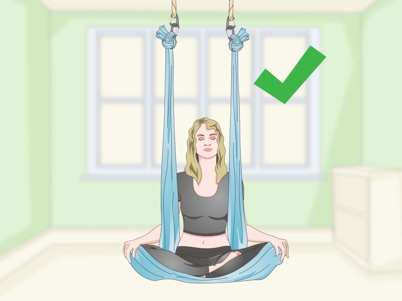 How to hang a hammock for yoga