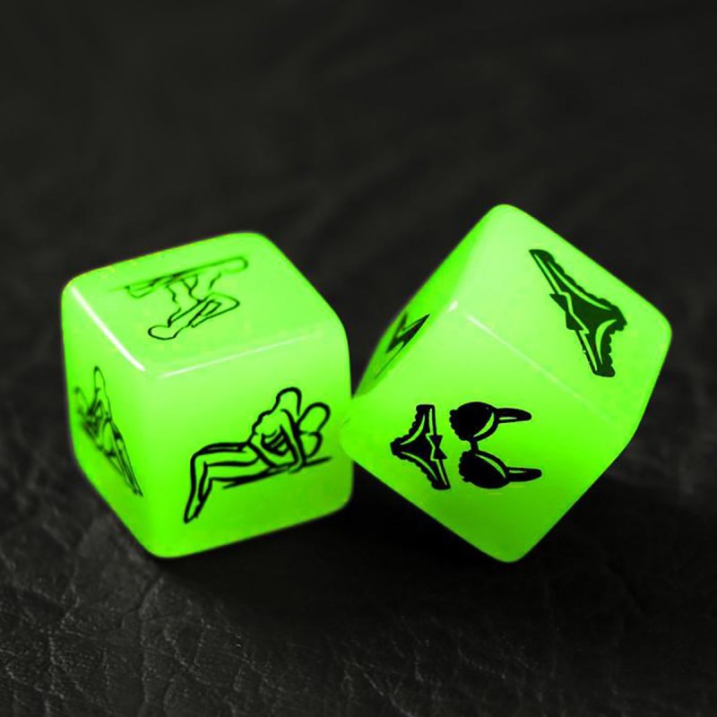 Cubes neon "territory of temptation. Love cubes ", 2 pcs