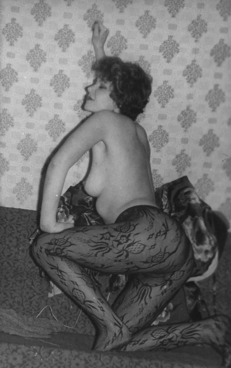 Naked women at the age of retro