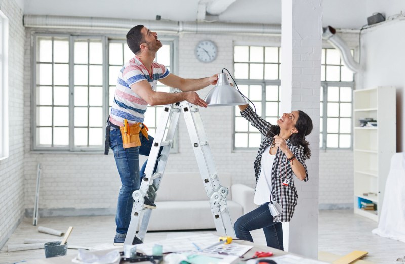 Girl on a stepladder 18+sex