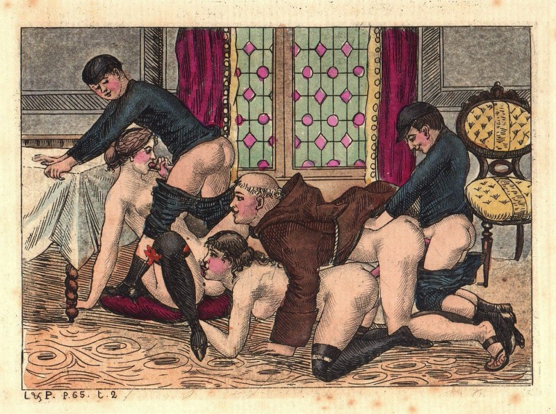 Ancient pornographic painting