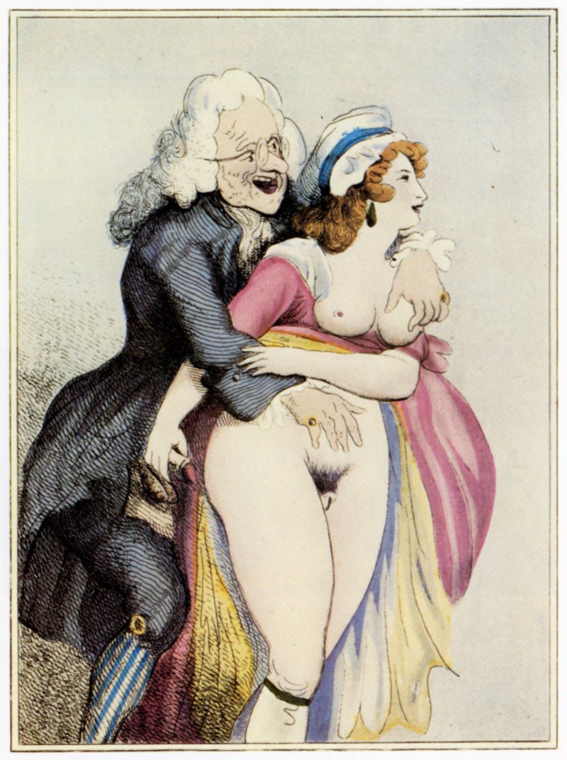 French erotic engraving of the 18th century - TERESE