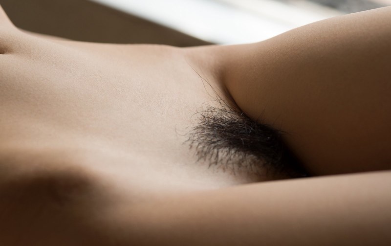 Beautiful hairy pubis