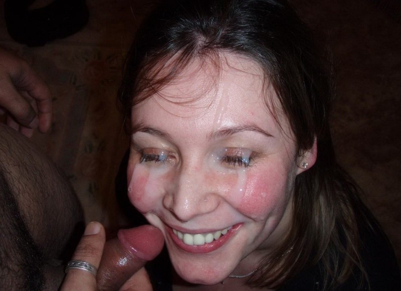 Russian girls cum on the face