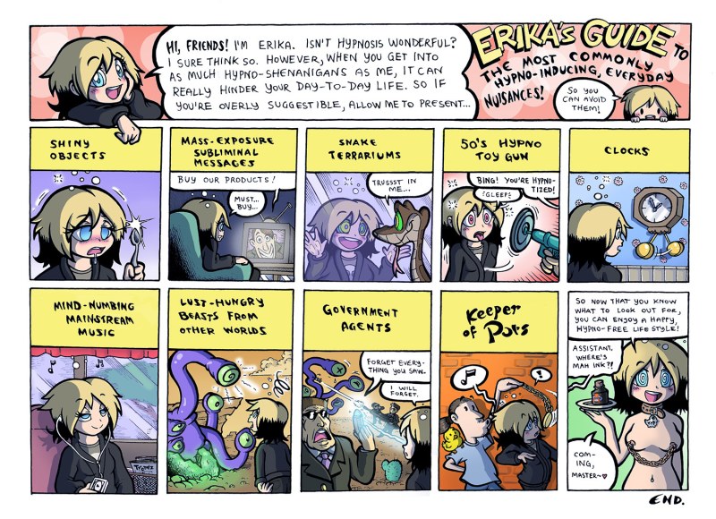 Anime guy under hypnosis