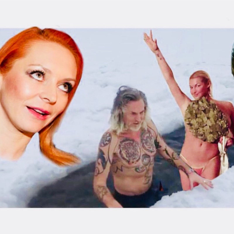 Marina Anisina in his youth in a swimsuit