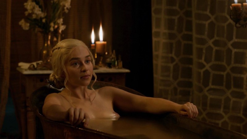 Emilia Clark bed scenes