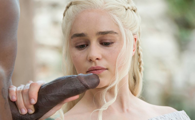 Naked Emilia Clark in the series Game of Thrones