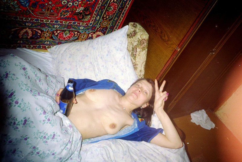 Naked rest in nature