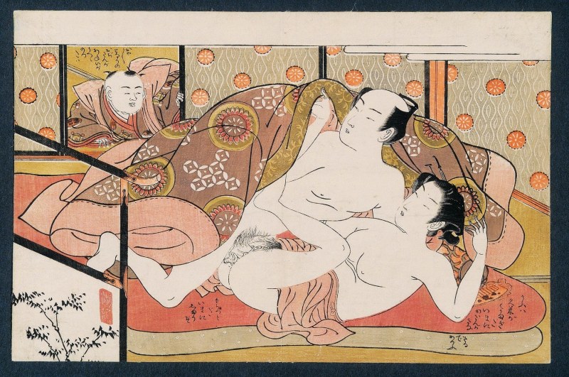 Japanese tengu Erotic engravings