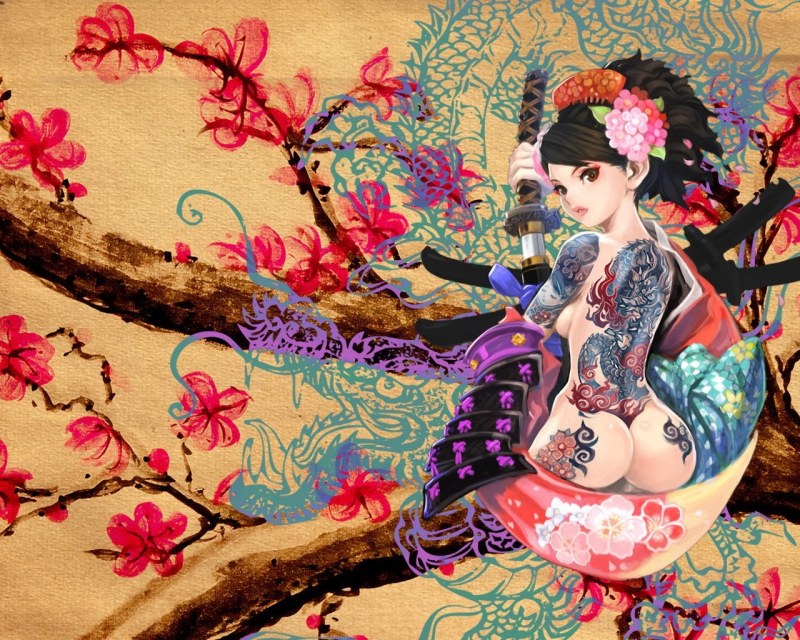 Traditional Japanese kimono XXX