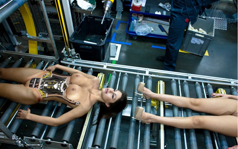 Naked women in production