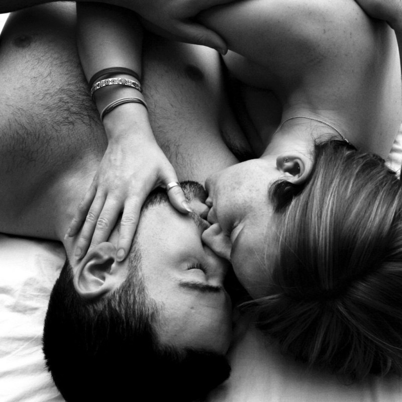 Love passions in bed