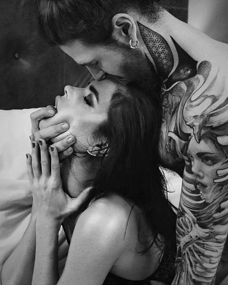 Man and woman passion