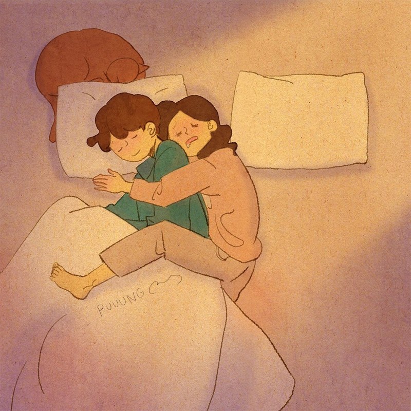 Fall asleep together