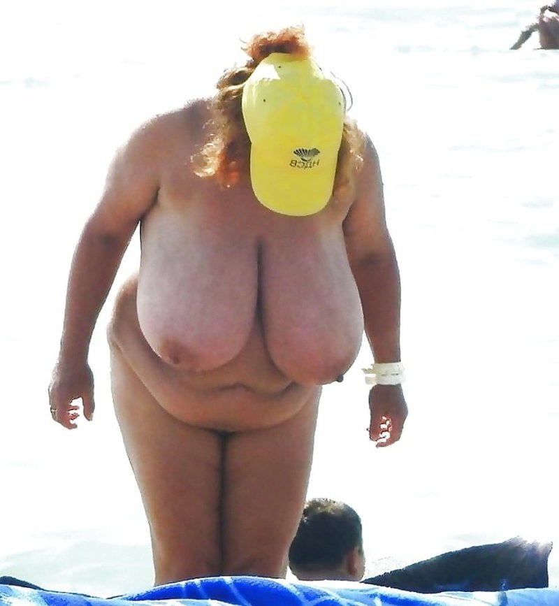 Older women on the beach nude