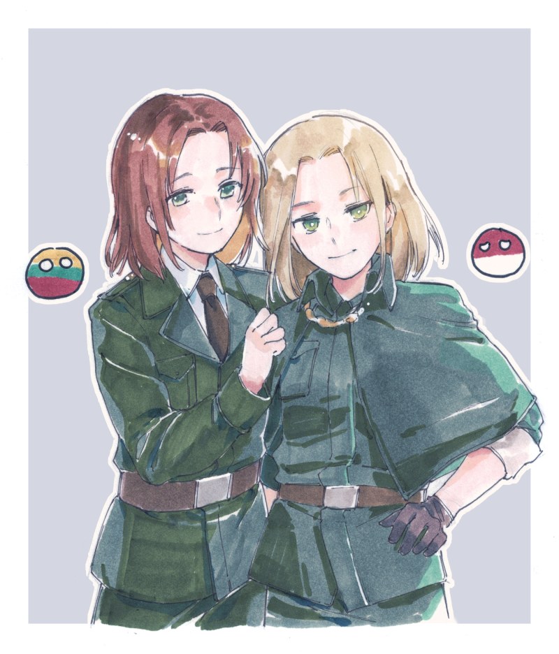 Countries in the form of people Lithuania