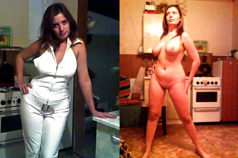 Girls dressed and undressed