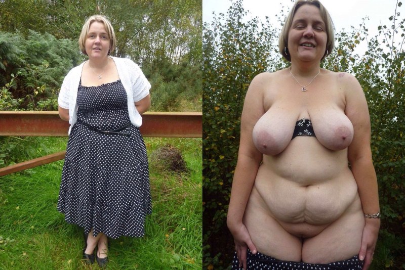 Dressed and striped women