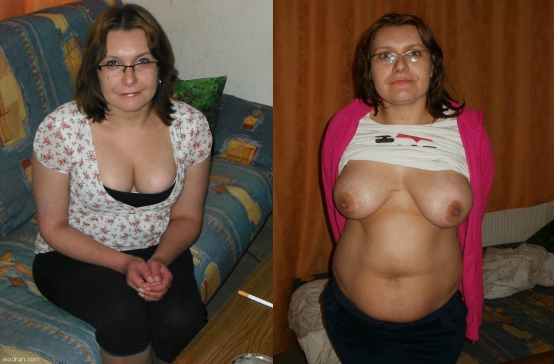 Mature boobs in clothes and without