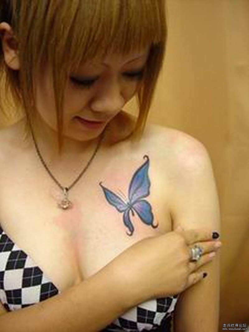 Tattoo butterfly for twins