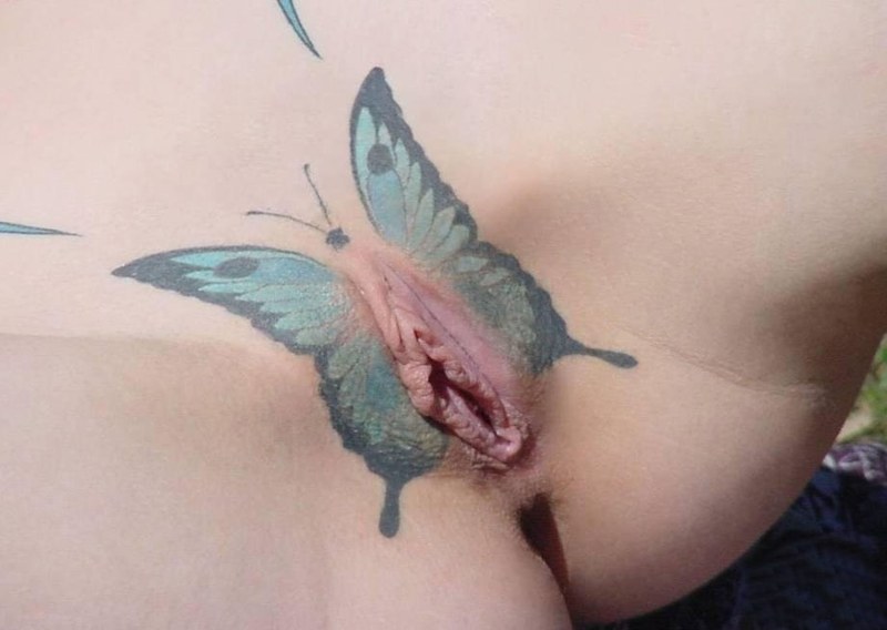 Tattoos on female anus