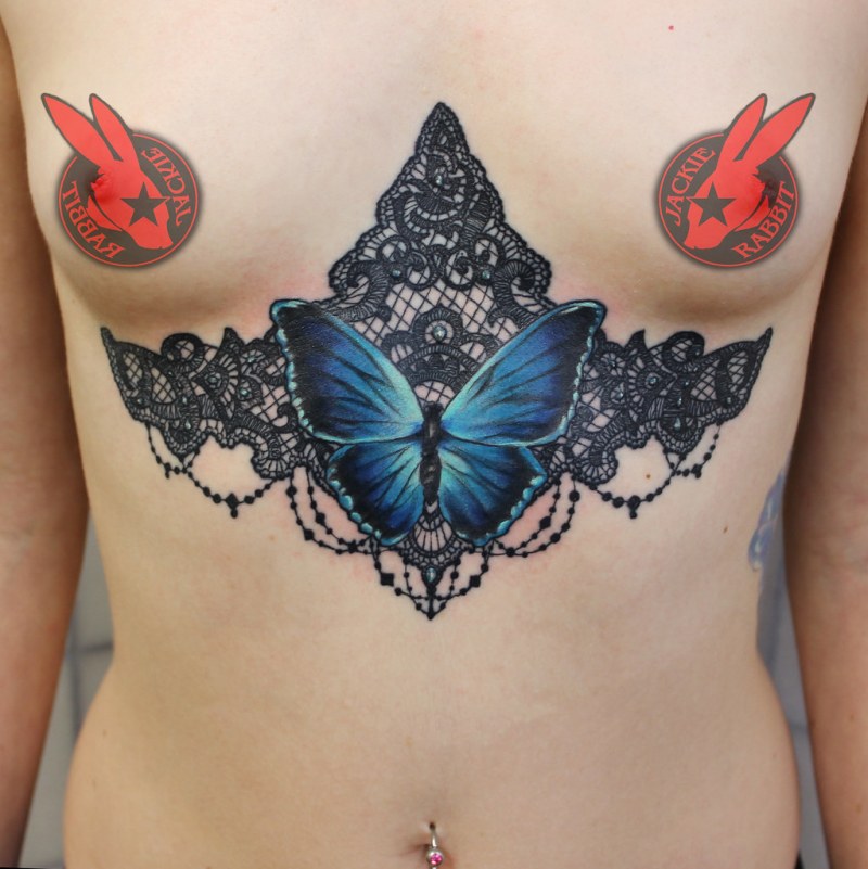 Intimate tattoos on the anus