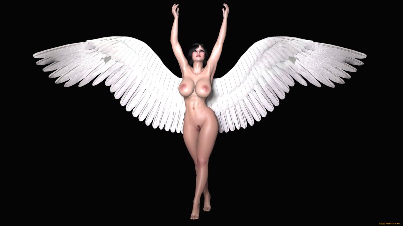 Angelic naked butt