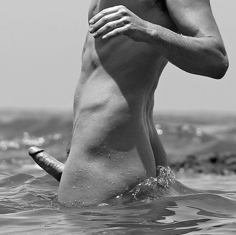 Beautiful naked guys on the beach