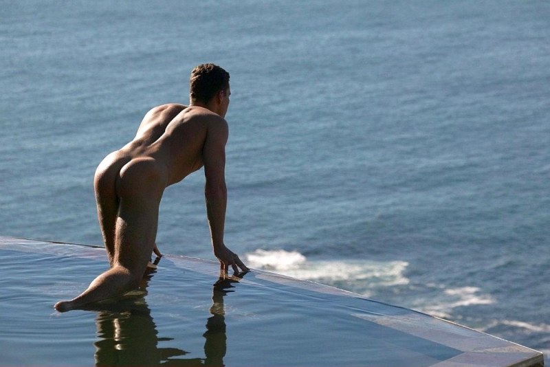 Beautiful naked guys on the beach