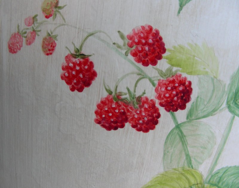 Book with raspberries