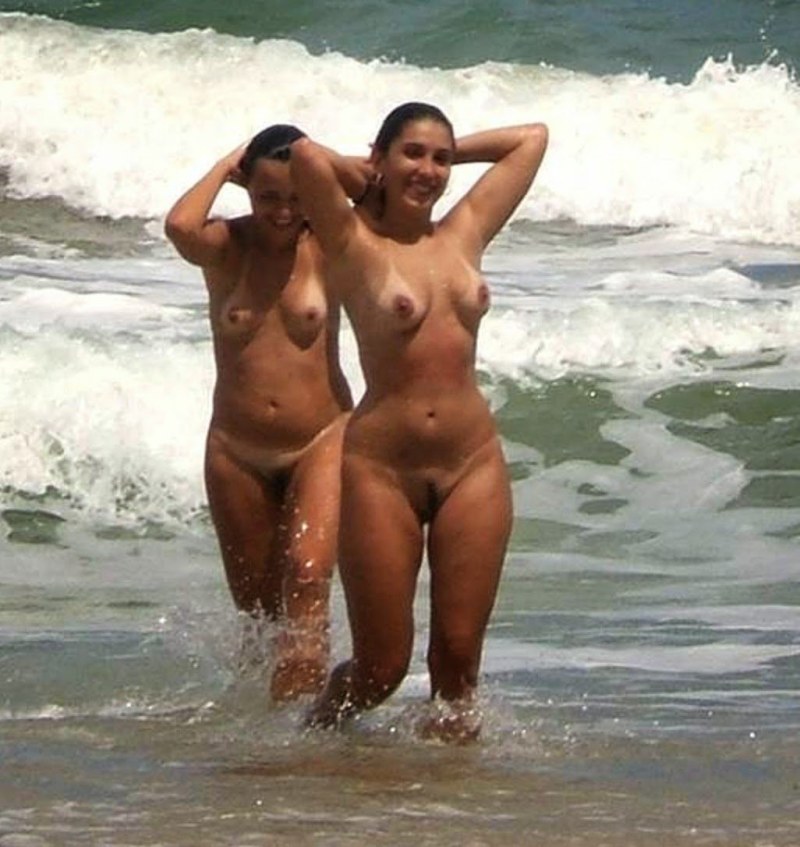 Naked Brazilian women on the beach