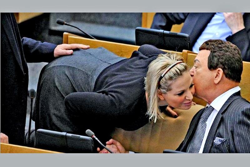 The accountant undressed