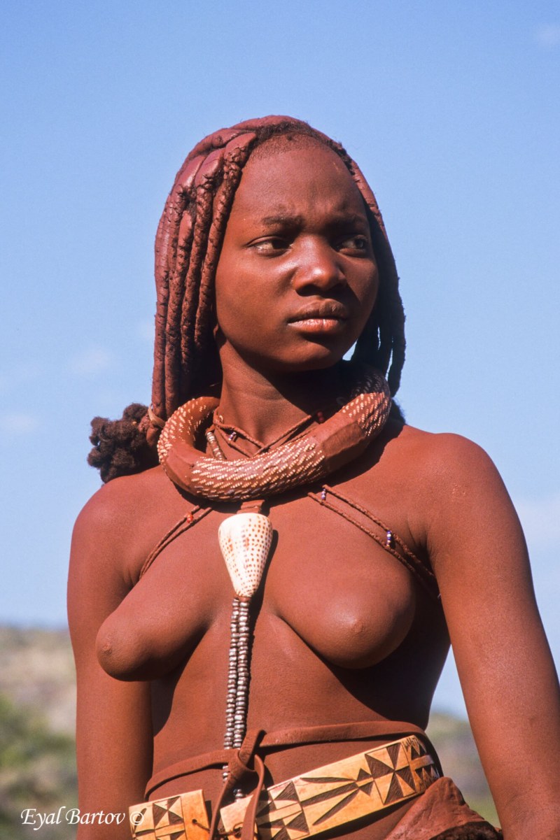 Naked white woman in a tribe