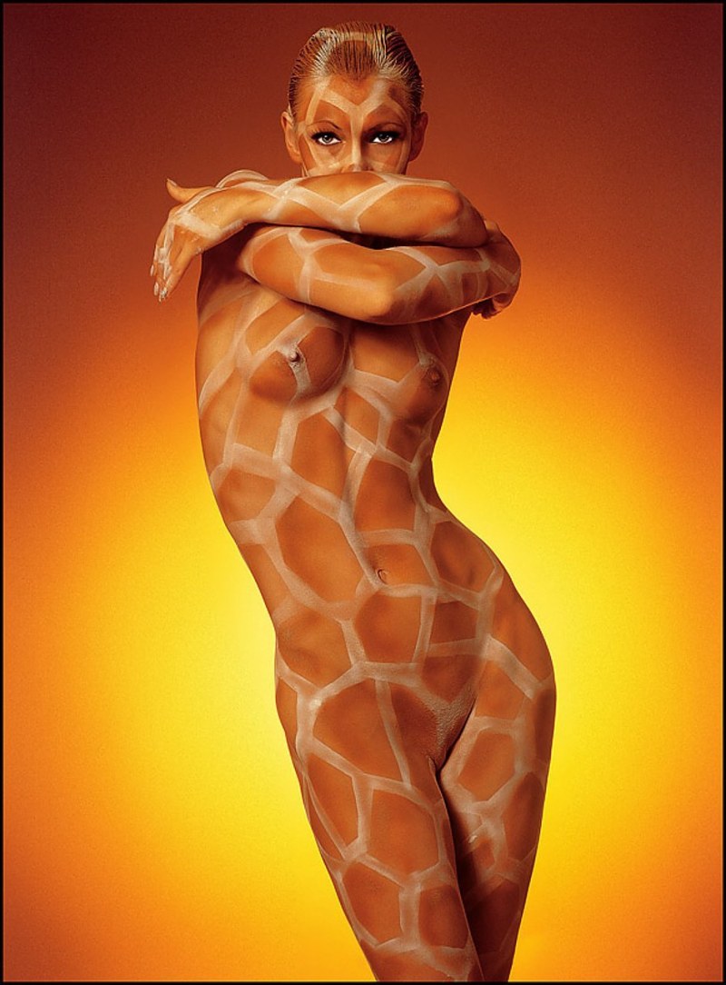 Painted female bodies