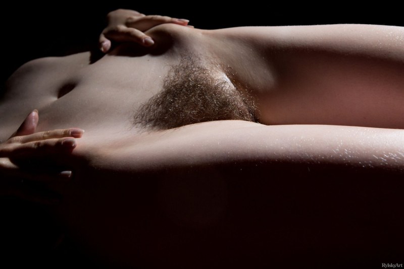 Beautiful hairy pubis