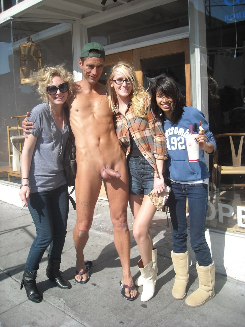 Naked men dressed women