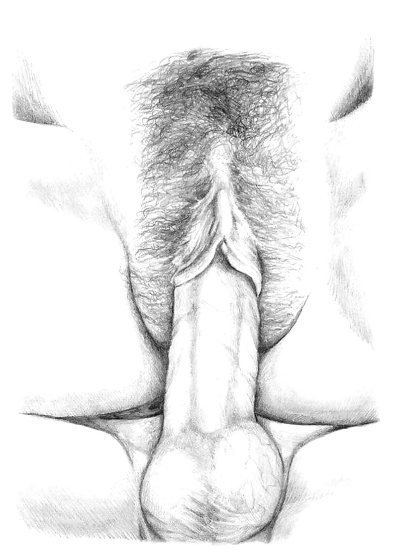 Pornographic drawings with a pencil